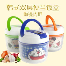 韩式双层便当饭盒 兼具实用与美学的日用品新宠